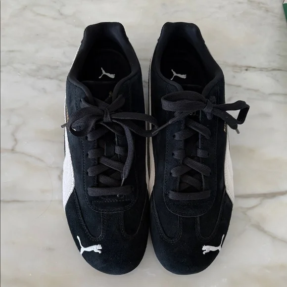 Puma Women’s Speedcat OG Wns  Black and White Sneakers - Picture 3 of 5